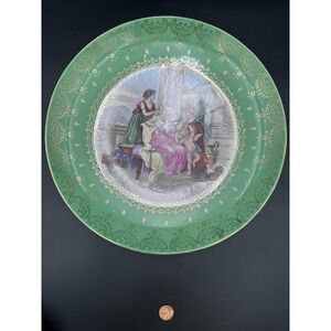 Antique Anne Kaufman Porcelain  Plate 11".